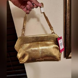 Vince Camuto, gold, purse, bag
